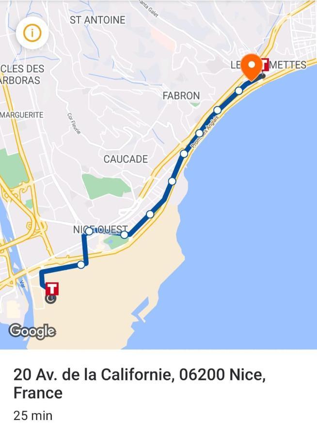 Magnifique Appartement 60M2 ,3 Pieces , Equipee,Tres Lumineux, 2 Minutes A Pied De La Plage Ницца Экстерьер фото